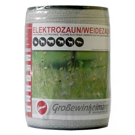 Growi CraftLine breedband, 20 mm, 2N + 4N, 200 m groen/wit, 10050290