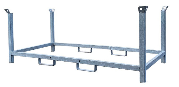 Schake stapelpalletvulling afmetingen: 2,10 mx 1,00 mx 1,10 m, kraanbaar, aan beide zijden combineerbaar, 3B214-2