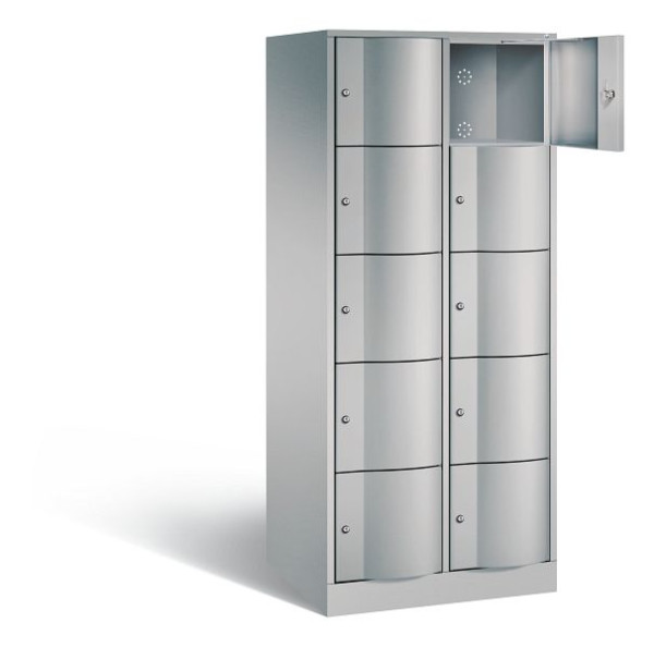 C+P XL lockerkast Resisto, H1950xB772xD640mm, kleur: wit aluminium, 8570-273 S10131