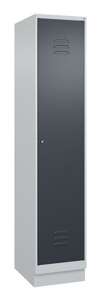 C+P luierkluis Classic PLUS, basis, 1950x400x500mm, 7035/7016, cilinderslot, 080020-12 S10023