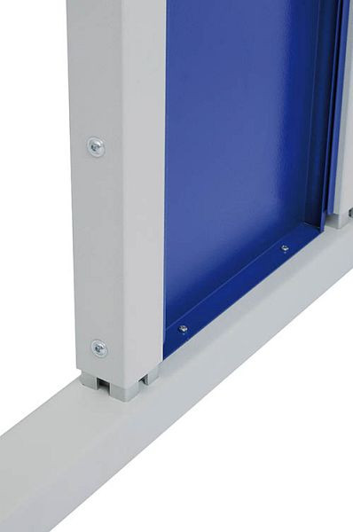 Bedrunka + Hirth C-voet - onderstel, met kleminrichting, 2000 x 750 x 670-1015 mm, C200KL75G