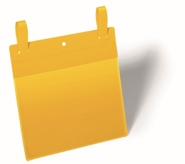 DURABLE netboxtas met klep, geel, A5 liggend, verpakking van 50, 174904