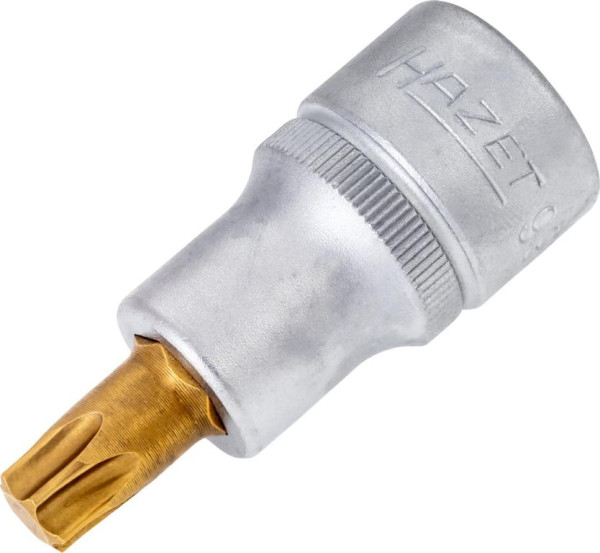 Hazet schroevendraaierdop TORX®, hol vierkant 12,5 mm, binnen TORX® profiel, T50, korte versie met karteling, 992-T50