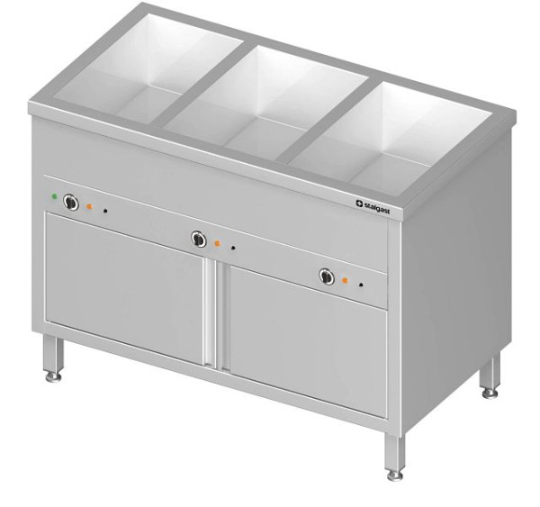 Stalgast Bain-Marie staand apparaat met gesloten onderbouw en apart bassin