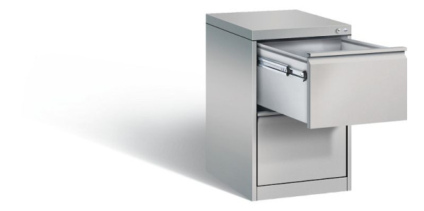 C+P hangmappenkast Acurado, H733xB433xD590mm, kleur: wit aluminium, handgreep, 12412-311 S10004
