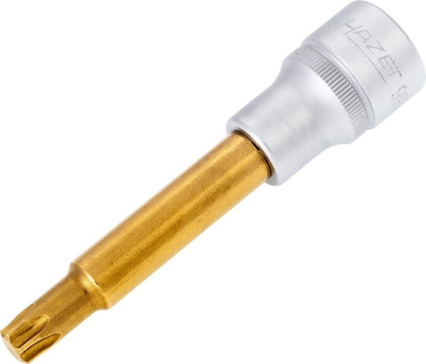 Hazet schroevendraaierdop TORX®, hol vierkant 12,5 mm, binnen TORX® profiel, T50, lange versie met karteling, 992LG-T50