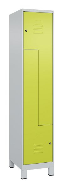 C+P Z-Spind Classic PLUS, C Z-Spind, Classic PLUS, voeten, 2 compartimenten, 1950x400x500mm, 7035/0024, cilindersloten, 080013-122 S10025