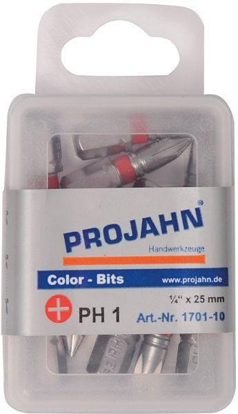 Projahn 1/4" gemarkeerde bit L25 mm Phillips Nr 3 pak van 10, 1703-10