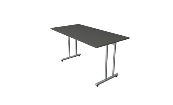Kerkmann bureau thuiskantoor B 1400 x D 700 met C-pootframe, antraciet, 11188313