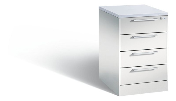 C+P archiefkast Asisto, H710xB440xD600mm, kleur: lichtgrijs, beugelgreep, 146275-422 S10031