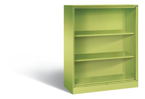 C+P bureauplank Asisto, H1310xB1000xD435mm, kleur: virid green, 3 niveaus, 140032-000 S10048
