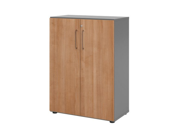 Hammerbacher kast 3OH 938T3 grafiet/walnoot, 80 x 42 x 110 cm, V938T3/G/N/BS