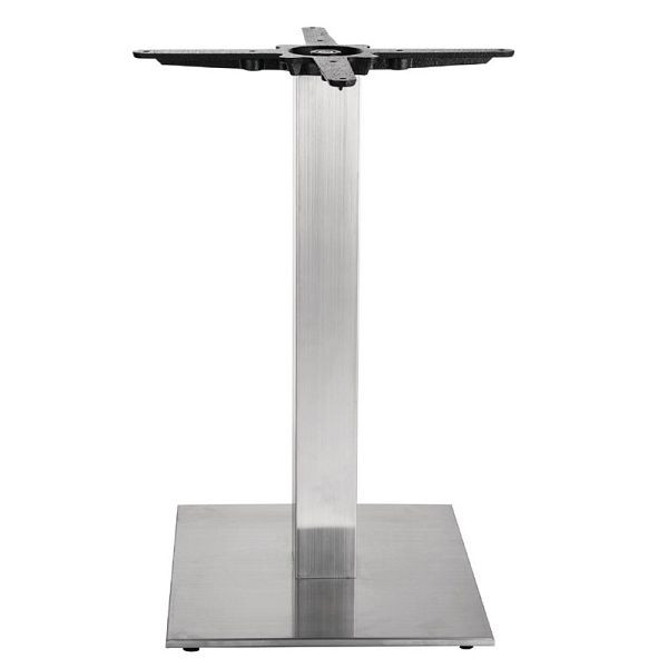 Bolero vierkant tafelonderstel RVS 72cm hoog, CF157