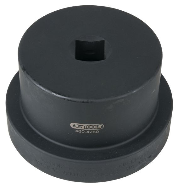 KS Tools 1" asmoersleutel met geleidekraag, 12-kant, 120 mm, 460.4260