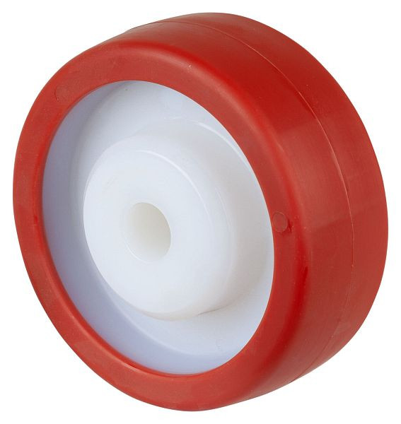 BS wheels polyurethaan wiel, kunststof velg, glijlager, wieldiameter: 125 mm, wielbreedte 40 mm, verpakking: 2 stuks, B27.125