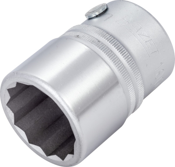 Hazet dopsleutelinzet, dubbel zeskant, vierkant hol 20 mm (3/4 inch), buiten dubbel zeskant profiel, 1.1/8", 1000AZ-1.1/8