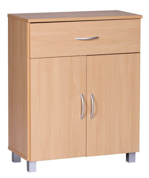 Wohnling dressoir beuken 60x75x30cm met lade en deuren, WL1.335