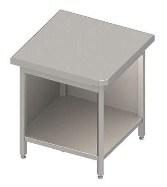 Stalgast hoekmodule 90° "Free Flow" met open onderkast 785x785x880 mm RVS deksel, FF07129