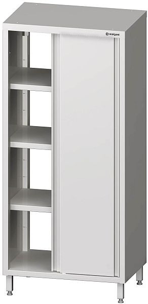 Stalgast doorschuifkast, hoogte 2000 mm, met schuifdeuren, gelast