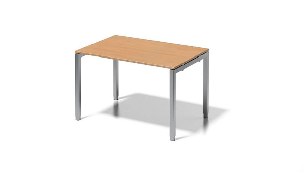 Bisley Cito bureau, 650-850 mm in hoogte verstelbaar U-frame, H 19 x B 1200 x D 800 mm, beuken/zilver, DUH1208BC355