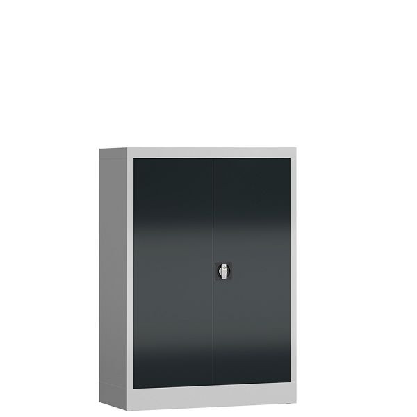 Lüllmann ClassiX draaideurkast, 1200 x 920 x 420 mm, lichtgrijs/antraciet, X-530328