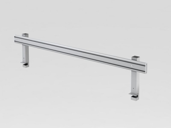 Hammerbacher organisatierail 180 cm, met houder, zilver, 162x2,5/5x36,5 cm (BxDxH), VORG18/S