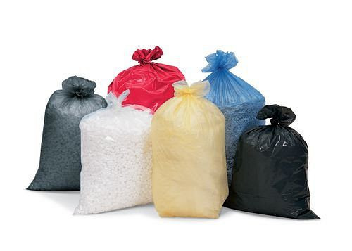 DENIOS Abfallsack aus Polyethylen (PE), 120 Liter, 20 µ, VE: 500 Stück, transparent, 165457