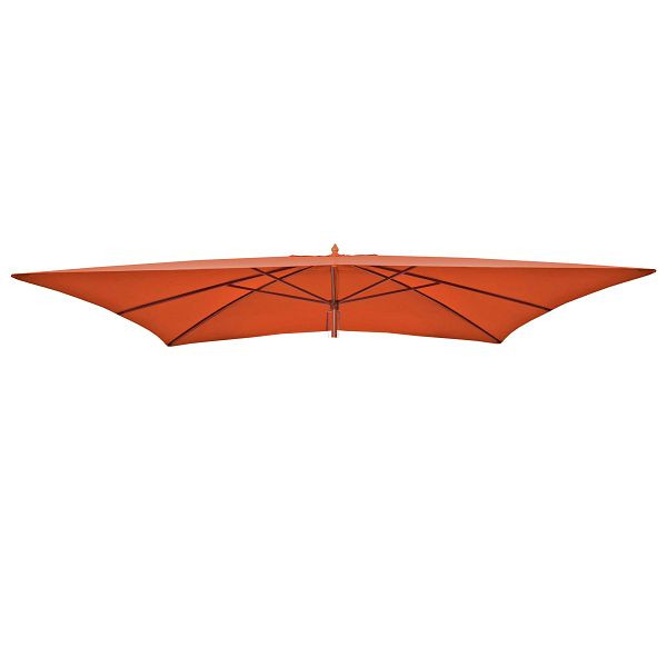 Mendler vervangende hoes voor Florida houten parasol, parasolhoes, tuinparasolhoes, 2x3m 6kg, terracotta, 81658