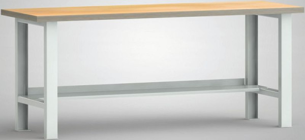 KLW standaard werkbank, 2000 x 700 x 840 mm, met beuken multiplex blad, WS503N-2000M40-X1580