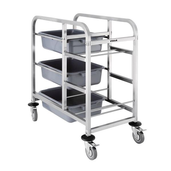 Vogue RVS afruimwagen 90x82x44cm, DK738