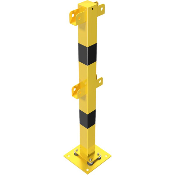 Stone HGS stootbescherming -Brooklyn- steunpaal, elastisch en kantelbaar, middenpaal voor boven- en knierail, 4271npbg
