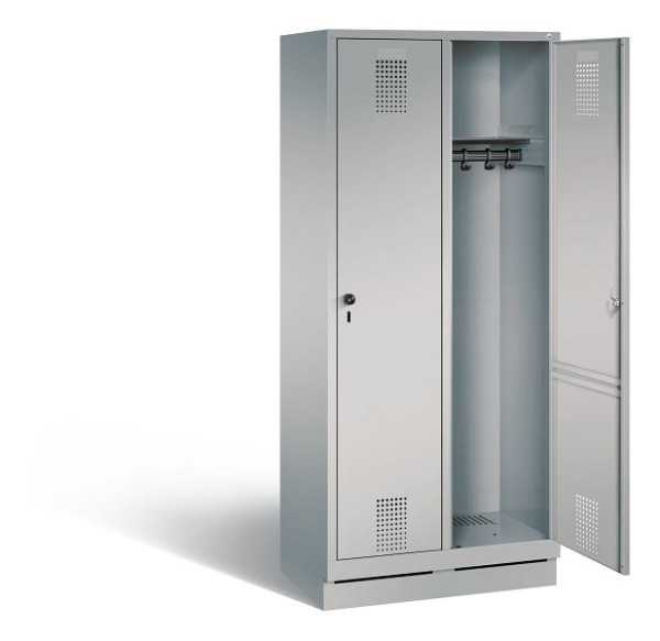C+P Evolo locker, H1800xW810xD500mm, kleur: wit aluminium, 48020-22 S10102