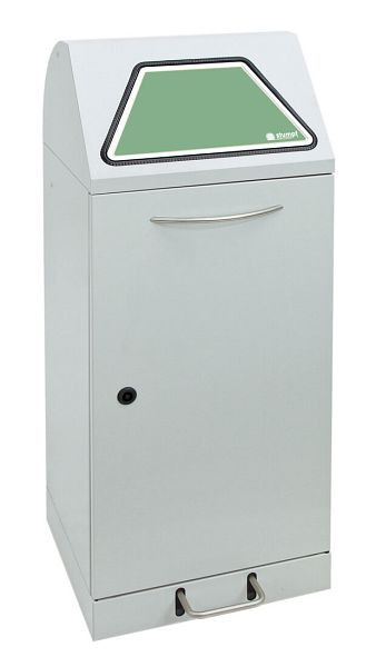 Stumpf afvalscheiding Modul-Vario 75, lichtgrijs, 75 liter, pedaalhendel, systeem: ProSlide, 625-075-1-1-735