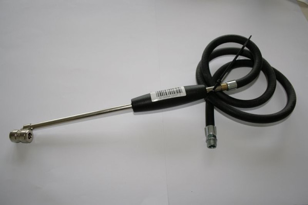 ELMAG GI-slang (1 meter) compleet met dubbele connector voor professionele bandenpompmodellen 60 GE en GE/CEE gekalibreerd, 9402051