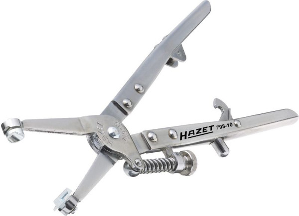 Hazet slangklemtang, vergrendeling, verstelbare bekopening, vaste bek, afmetingen/lengte: 320 mm, 798-10