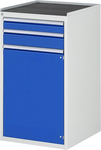 RAU ladekast serie 7000, B580xD650xH1035mm, laden: 1xH90, 1xH120mm, draaideur H720mm, metalen steun, 03-L7.12AR-MT.11