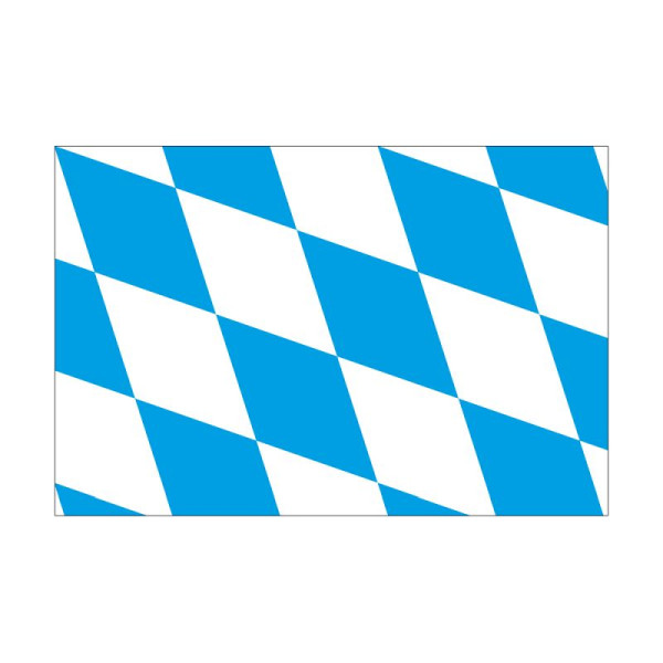 Stein HGS HGS Beierse staatsvlag (ruiten zonder wapen), 200 x 335 cm (liggend formaat), met touw en lus, FlagTop 110 g/m², voor vlaggenmasten vanaf 8 m, zonder ajourzoom, 26162