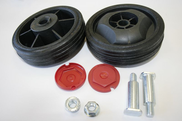 ELMAG PVC wielset voor EUROAIR 210, Ø 125 mm, inclusief schroeven en assen, 9010208