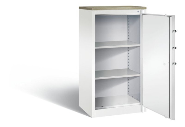 C+P brandwerende kast Certos, H1226xB650xD500mm, kleur: verkeerswit, dagschoot, 3 OH, 1160-000 S10417