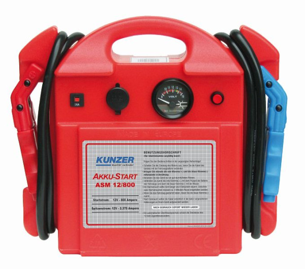 Kunzer startaccu draagbaar 12V 2370/800A, ASM 12/800