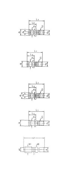 MACK trekbouten DIN 69872 B, zonder boring, SK 50, M24, L= 74 mm, 13-9884B-50-74