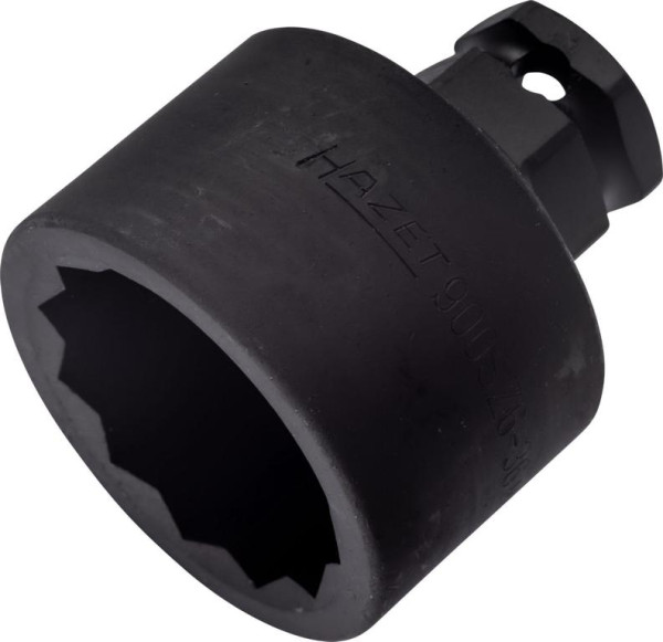 Hazet impact, machine schroevendraaierdop, dubbel zeskant, hol vierkant 12,5 mm, buitenzeskant 24 mm, 36 mm, 900SZ6-36
