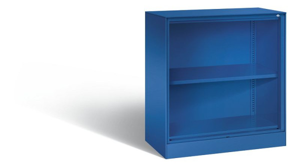 C+P bureauplank Asisto, H915xB800xD435mm, kleur: gentiaanblauw, 2 niveaus, 140053-000 S10053