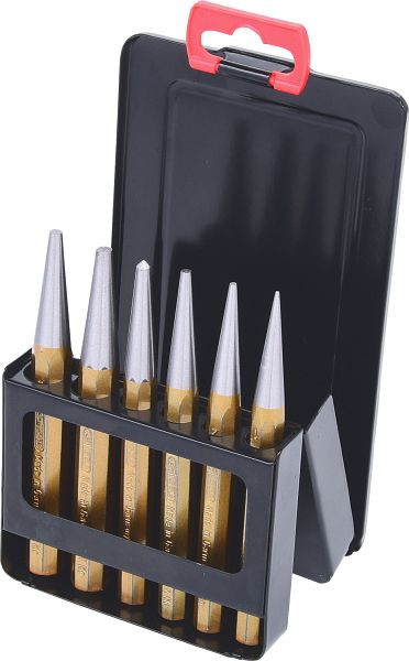 KS Tools ponsset, 6-delig in metalen vouwcassette, 162.2124