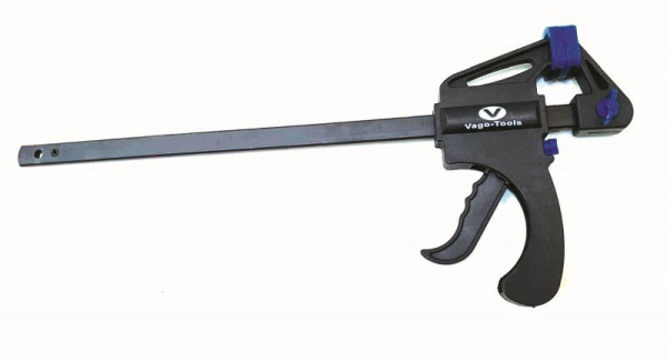 VaGo-Tools snelspanklem 150 mm eenhandsklem klem schroefklem, VE: 10 stuks, 250-150x10_rv
