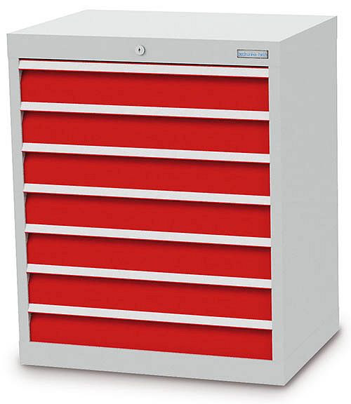 Bedrunka + Hirth ladekast, diepte 500 mm, R 24-16, aantal lades: 7, 680 x 500 x 819 mm, 7 x lades (7x 100VA), draagvermogen 50 kg, 68.700