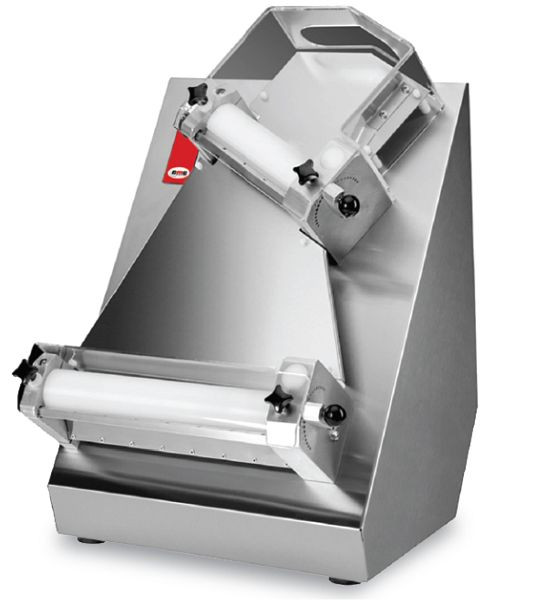 GMG deegroller Ø 30cm voor ronde pizza's, deegdikte 1-4mm, deeggewicht variabel 100-210g, RVS behuizing, TTA-30
