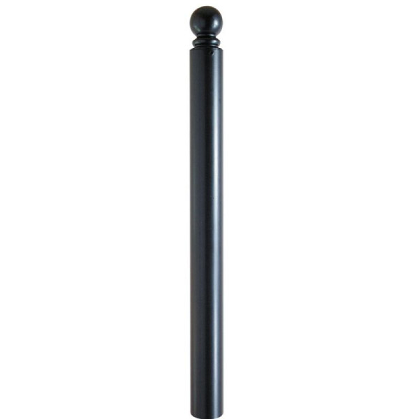Stone HGS stijl tuinpaal Ø 82 mm met kogelkop aan ring, voorzien van profielcilinderslot, diverse sleutels, bovensluiting, wit met rode lichtstrips, 2 oogjes, 485zbsonder-rw-2
