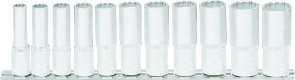 KS Tools 3/8" 12-kant dopsleutelset, lang, 11-delig, 911.0606
