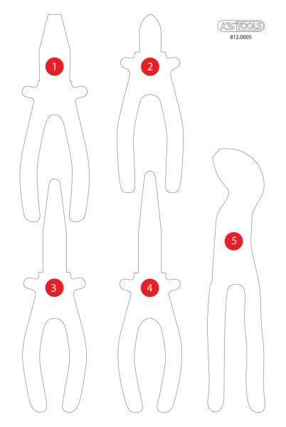 KS Tools Leeg schuiminzetstuk voor 812.0005, 812.0005-97